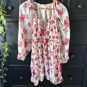 Free People size M ‘Camilla Mini Dress’ in Color: Ivory Combo